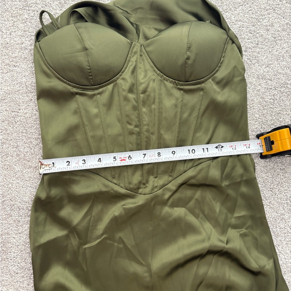 Olive Green Dress - Picture 7 of 11